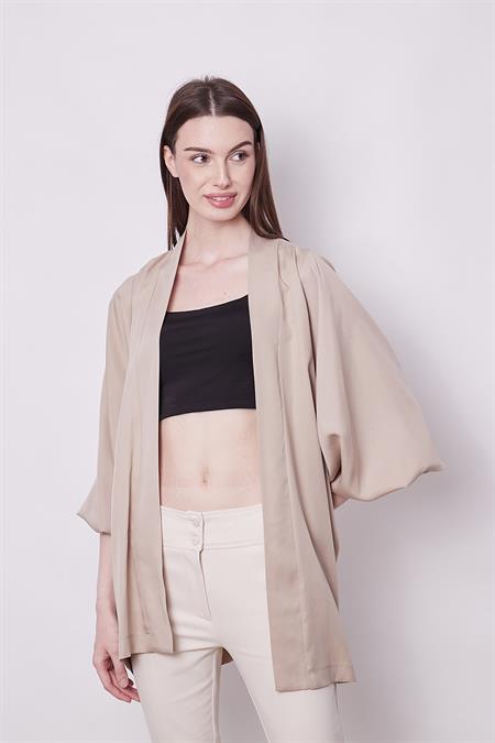 kadın %100 tencel dökümlü yazlık şık hırka