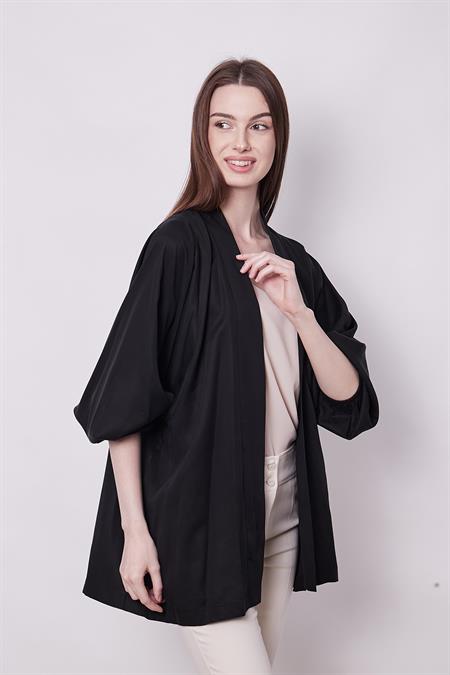 kadın %100 tencel dökümlü yazlık şık hırka