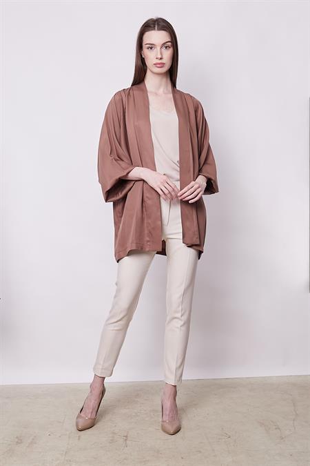 kadın %100 tencel dökümlü yazlık şık hırka