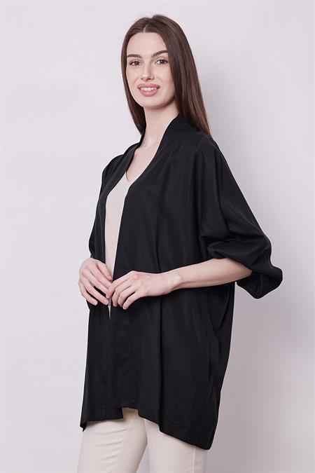 kadın %100 tencel dökümlü yazlık şık hırka
