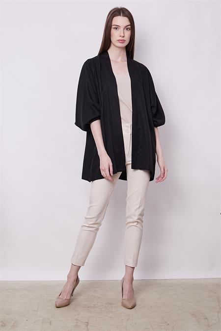 kadın %100 tencel dökümlü yazlık şık hırka