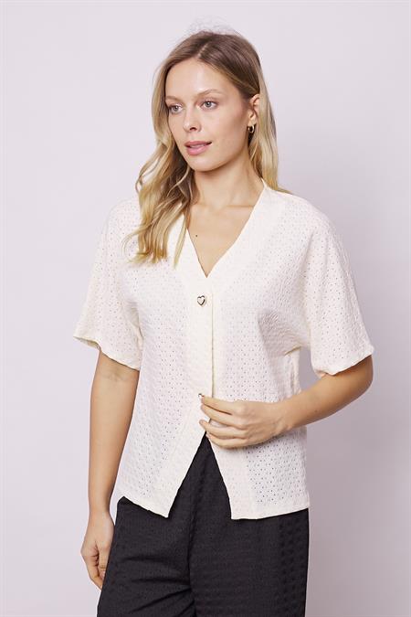 kadın salaş kol likralı file şık hırka