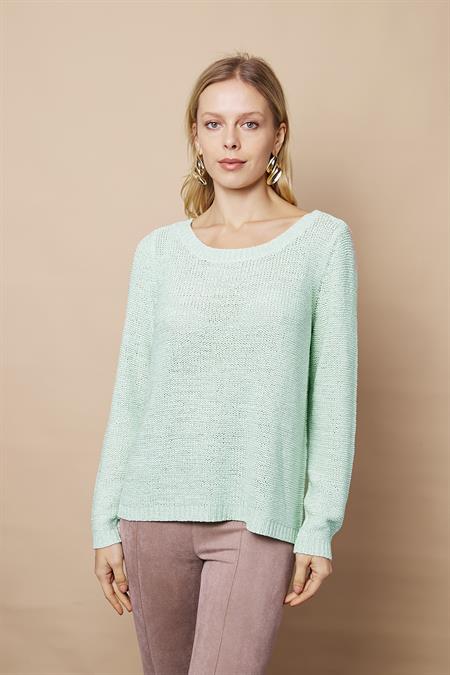 Only Rahat Kesim Likrasız Baharlık Triko-Mint