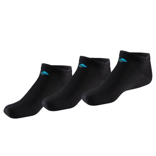 Koku Yapmayan Patik Erkek Siyah Gümüş Çorap 3'lü Paket