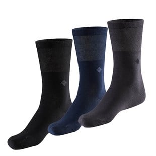 Koku Yapmayan Soket Erkek Karışık Gümüş Çorap 3'lü Paket