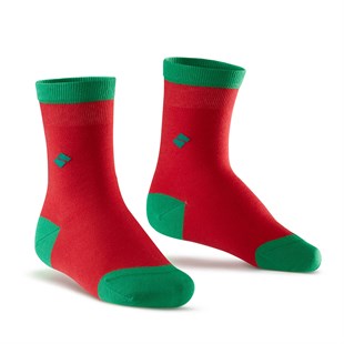 Koku Yapmayan Soket Kız Çocuk Kırmızı Yeşil Gümüş Çorap
