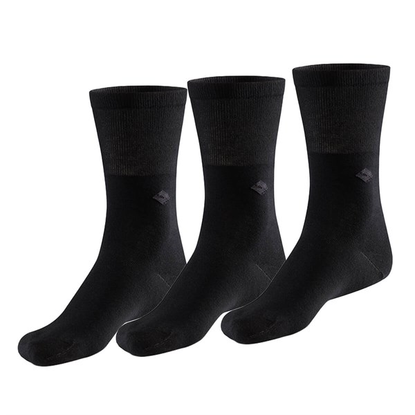 Koku Yapmayan Soket Erkek Siyah Gümüş Çorap 3'lü Paket