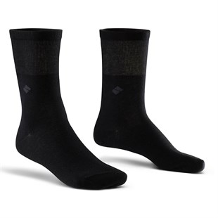 Diyabetik Soket Erkek Siyah Gümüş Çorap 3'lü Paket