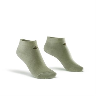 Koku Yapmayan Patik Kadın Lime Gümüş Çorap