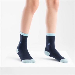 Koku Yapmayan Soket Erkek Çocuk Lacivert Mavi Gümüş Çorap 3'lü Paket