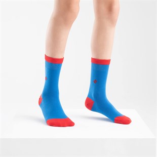 Koku Yapmayan Soket Erkek Çocuk Saks Kırmızı Gümüş Çorap 3'lü Paket