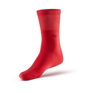 Koku Yapmayan Soket Erkek Kırmızı Gümüş Çorap
