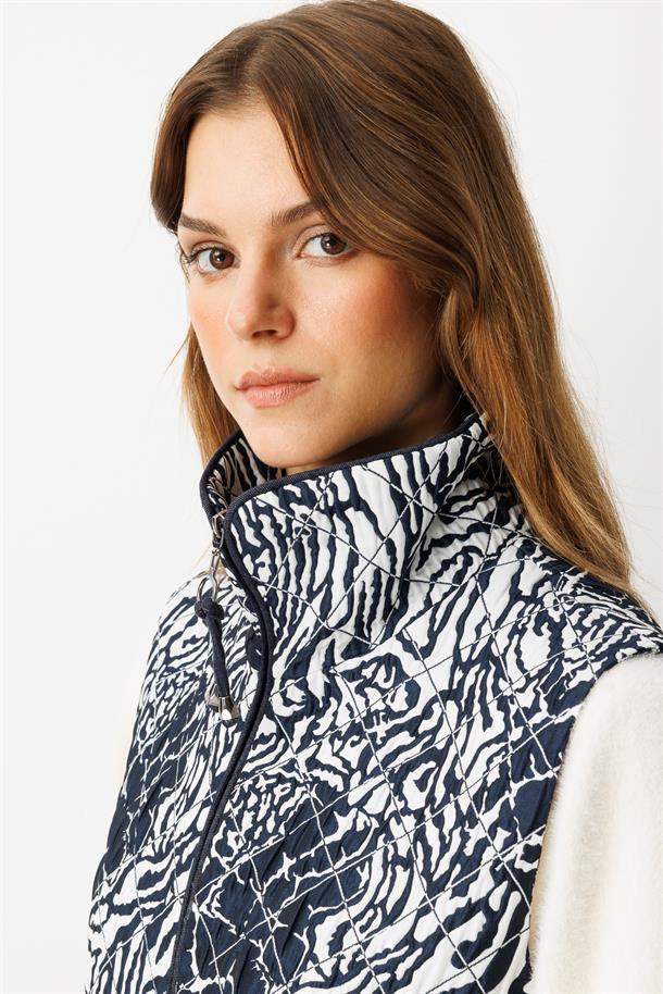 Bağlama Detalı Kapitone Yelek-LACI