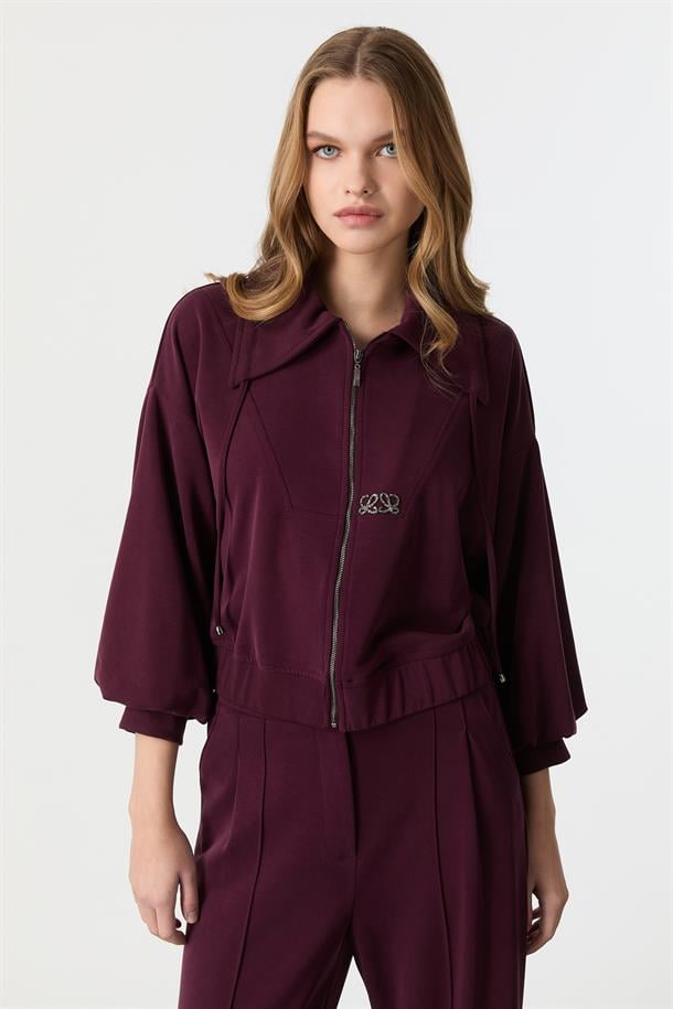 Balon Kol Modal Bluz-BORDO