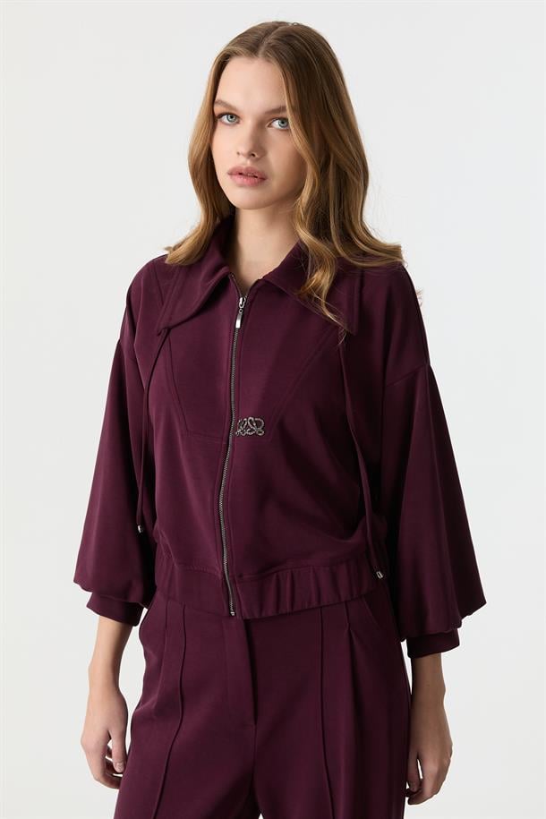 Balon Kol Modal Bluz-BORDO