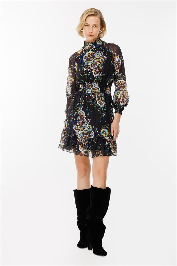 Beli Lastikli Şifon-SİYAH