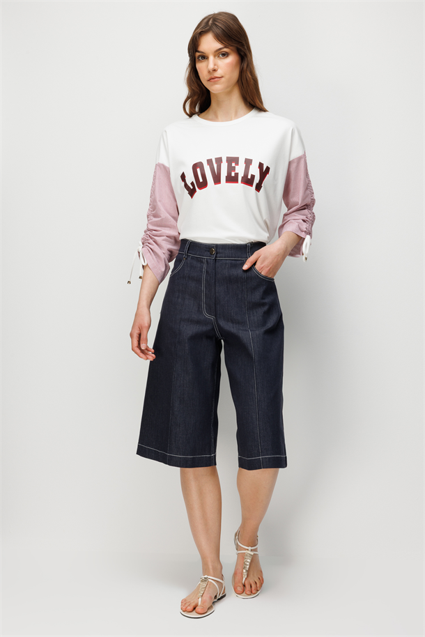 Bermuda Kot Şort-LACI