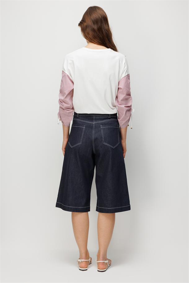 Bermuda Kot Şort-LACI