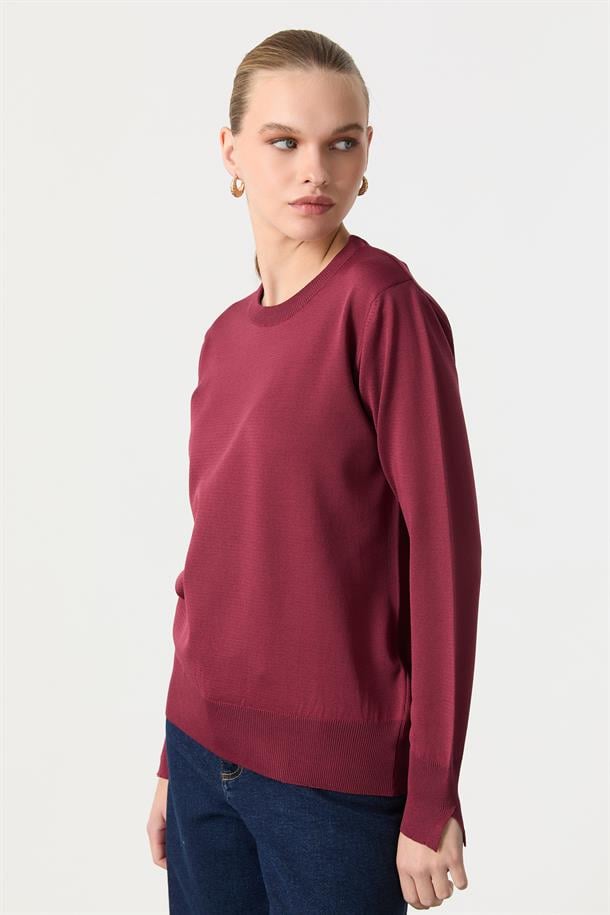 Basic Triko Kazak-BORDO