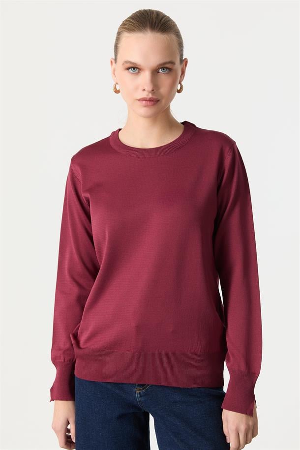 Basic Triko Kazak-BORDO