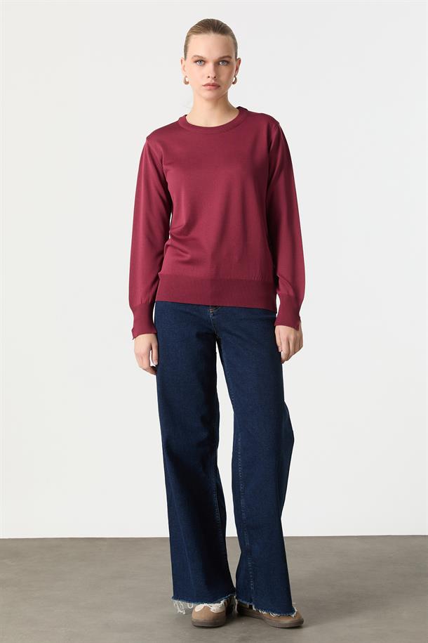 Basic Triko Kazak-BORDO