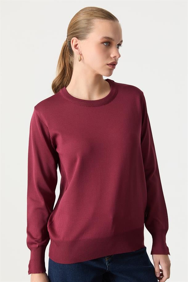 Basic Triko Kazak-BORDO