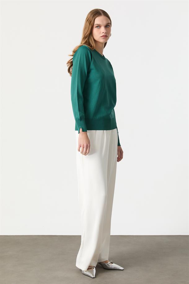 Basic Triko Kazak-ZÜMRÜT