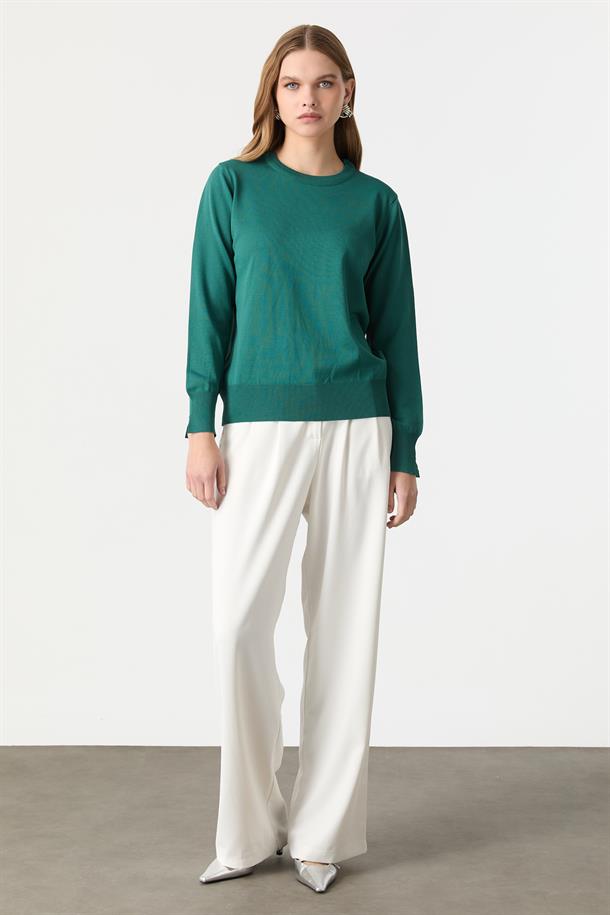 Basic Triko Kazak-ZÜMRÜT