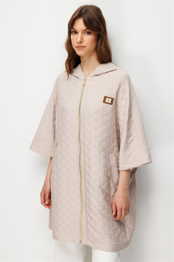 Bol Kalıp Kapitone Ceket-TAŞ