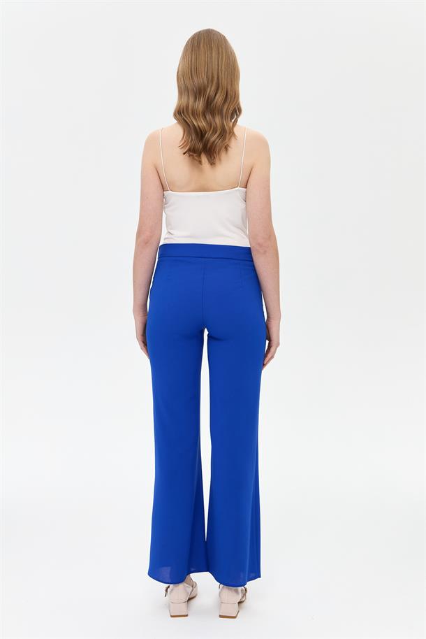 Bol Paça Klasik Pantolon-SAX