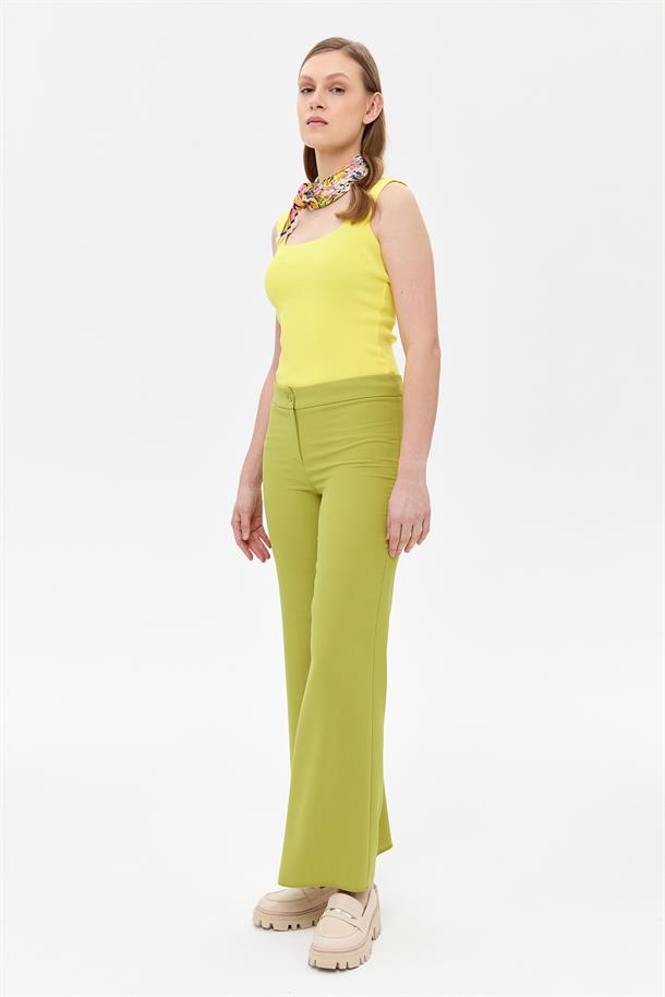 Bol Paça Klasik Pantolon-Y.YEŞİLİ