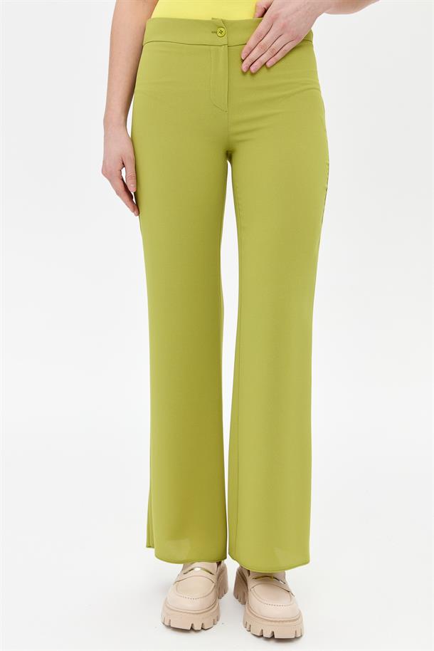 Bol Paça Klasik Pantolon-Y.YEŞİLİ