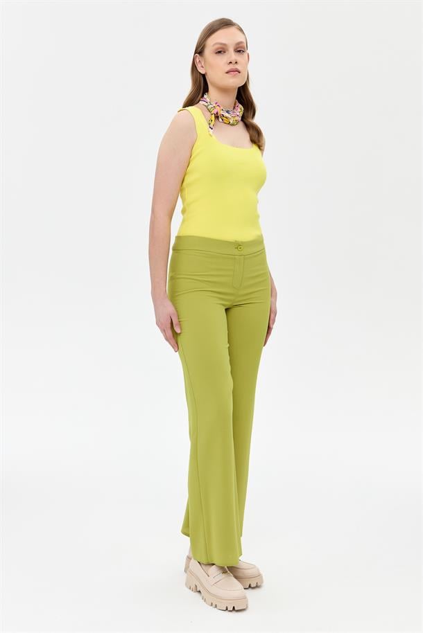 Bol Paça Klasik Pantolon-Y.YEŞİLİ