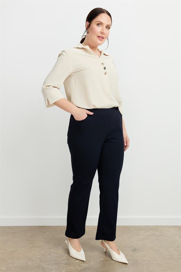 Büyük Beden Arkası Cepli Pantolon-LACI