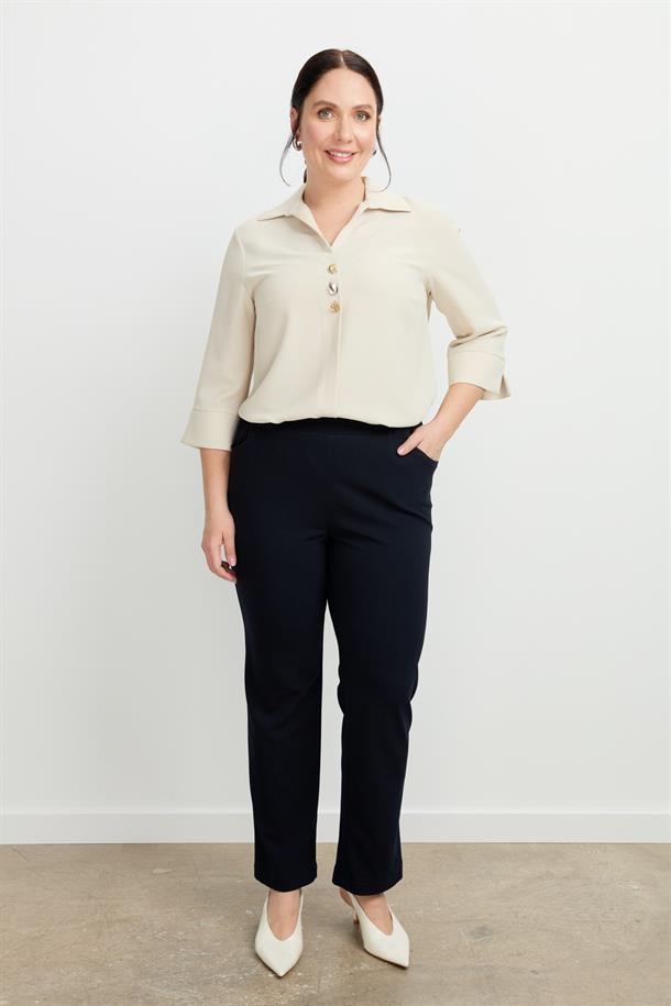 Büyük Beden Arkası Cepli Pantolon-LACI