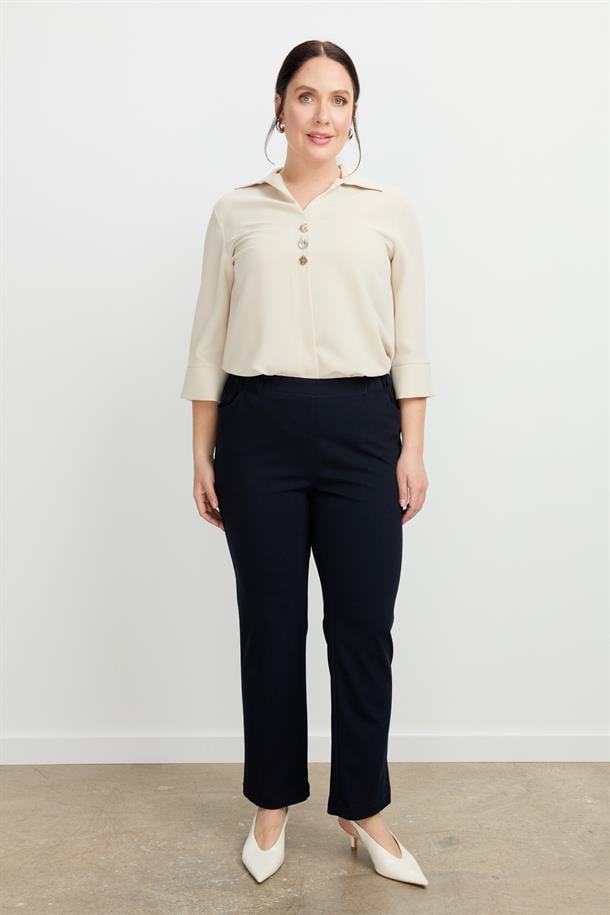 Büyük Beden Arkası Cepli Pantolon-LACI