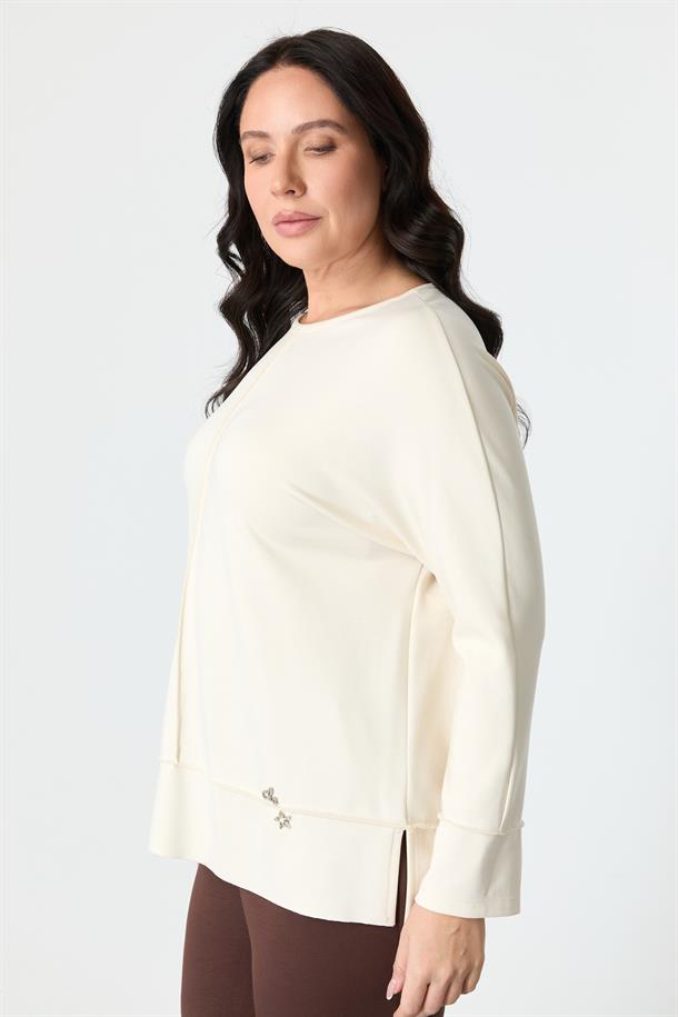 Büyük Beden Modal Bluz-KEMIK