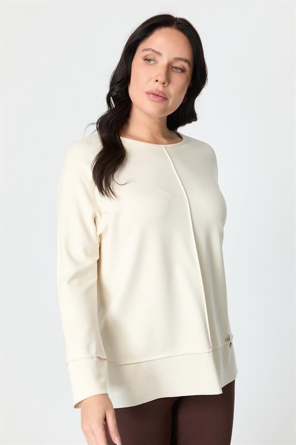 Büyük Beden Modal Bluz-KEMIK