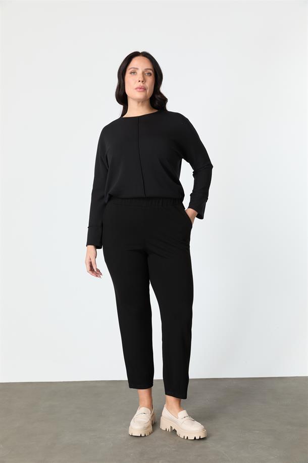 Büyük Beden Modal Pantolon-SİYAH