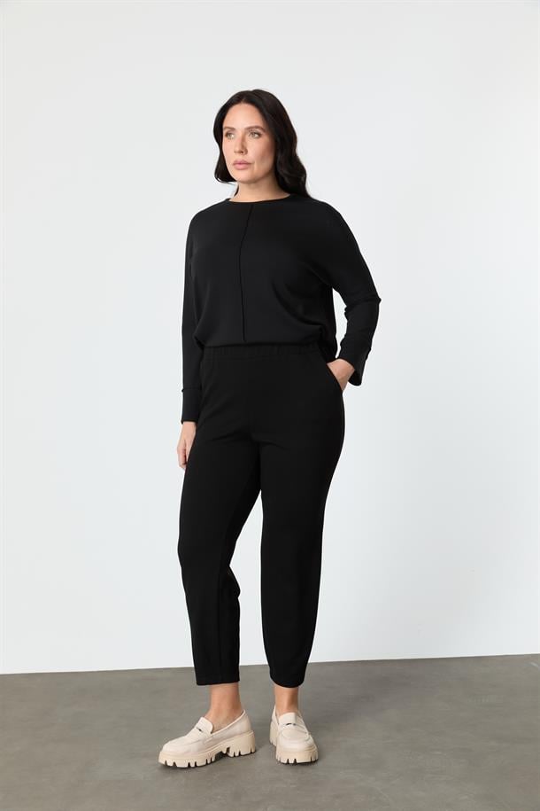 Büyük Beden Modal Pantolon-SİYAH