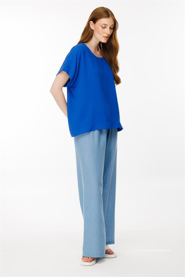 Cebi Baskı Detaylı Bluz-SAX