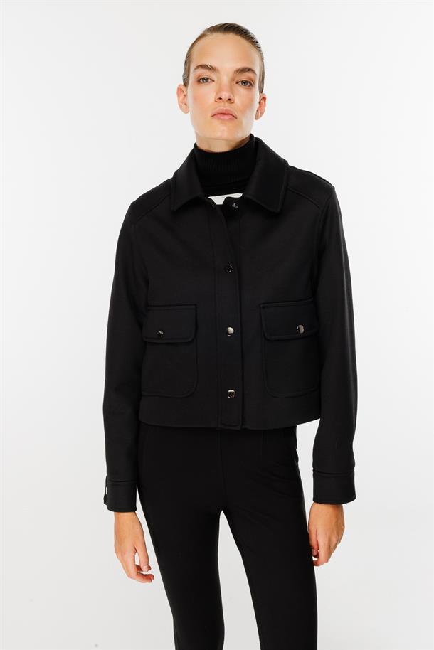 Cepli Kısa Spor Ceket-SİYAH