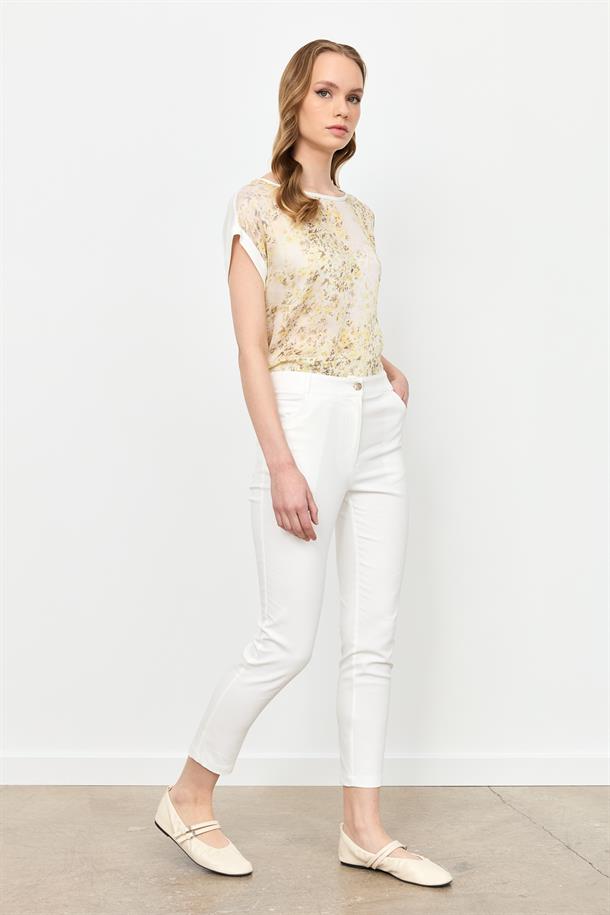 Dar Paça Pamuk Pantolon-KEMIK