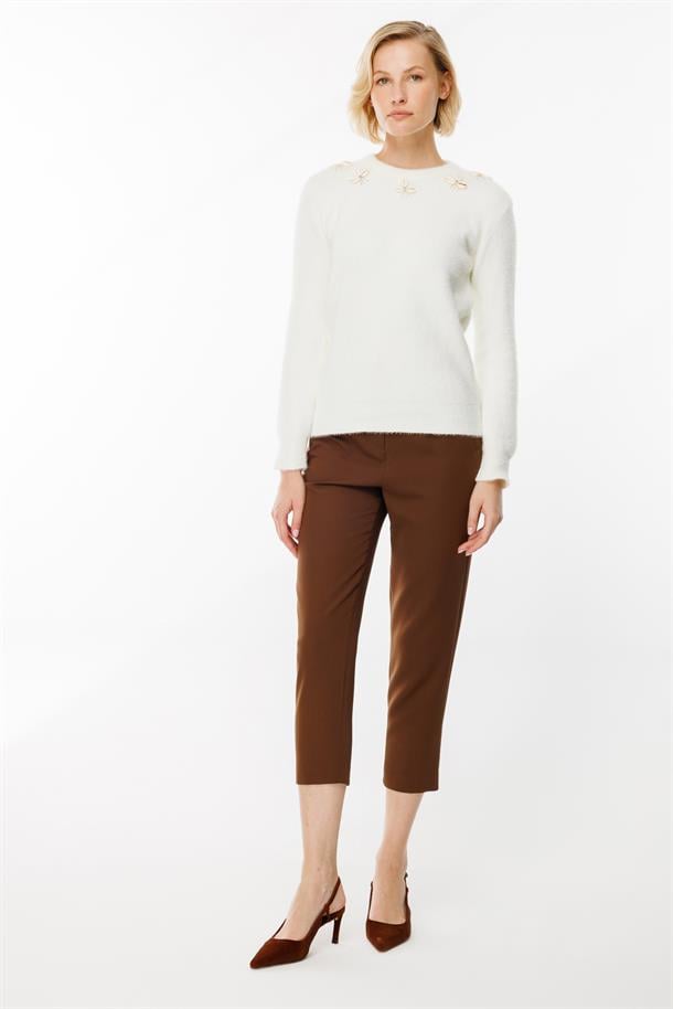 Deniz Kabuğu Detaylı Kazak-KEMIK