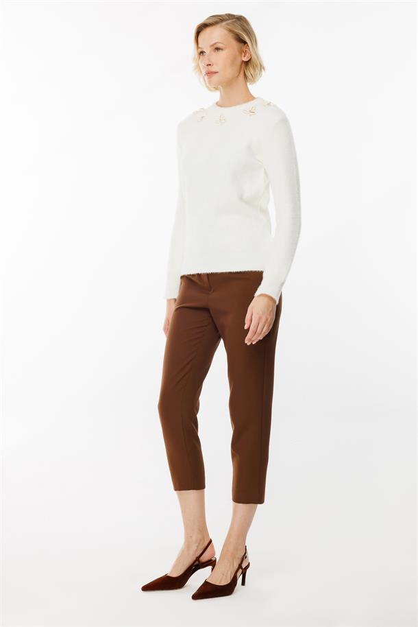 Deniz Kabuğu Detaylı Kazak-KEMIK