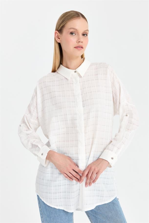 Ekose Coton Rahat Gömlek-KEMIK