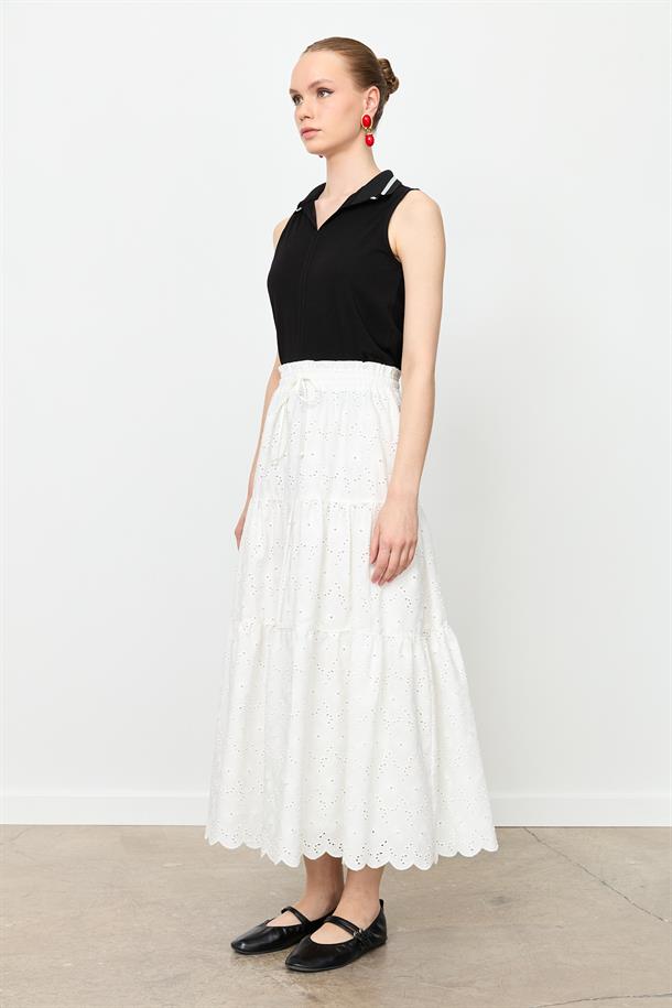 Fistolu Uzun Etek-KEMIK