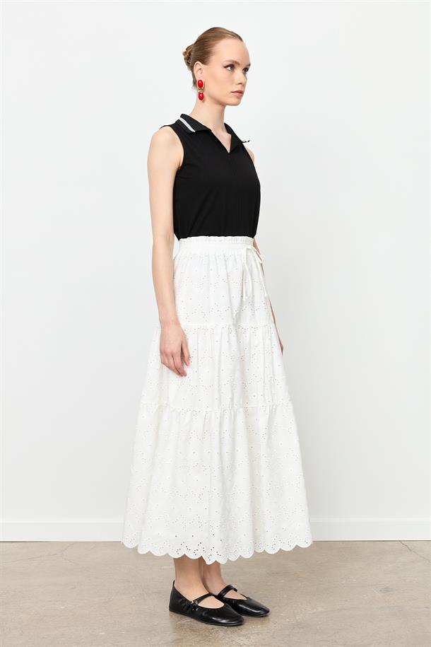 Fistolu Uzun Etek-KEMIK