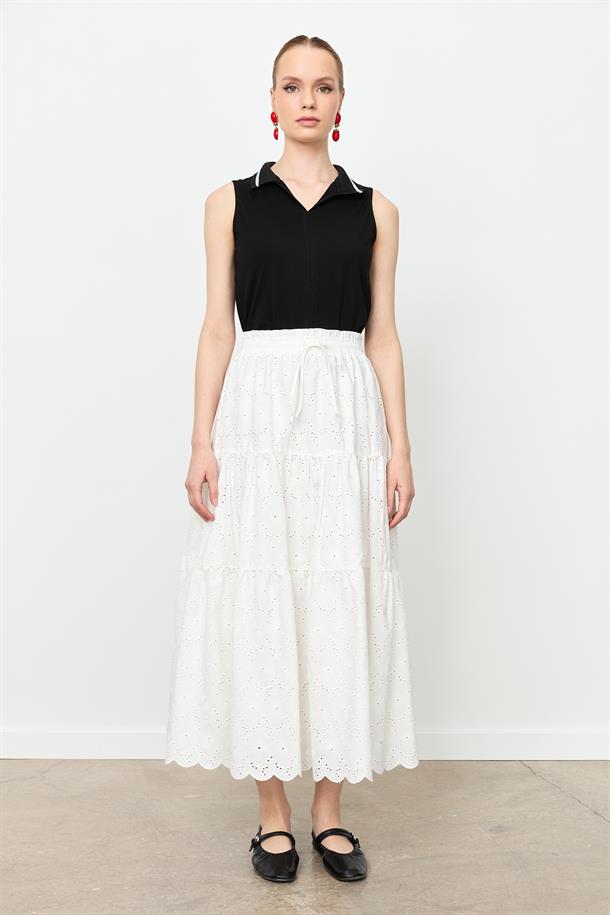 Fistolu Uzun Etek-KEMIK