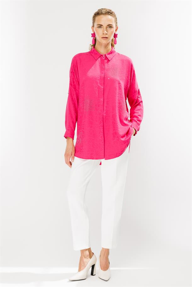 Kendinden Desenli Tunik-FUJYA